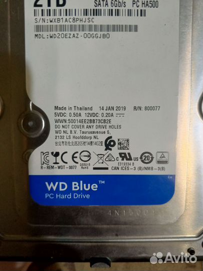 Жесткий диск WD Blue 2tb (2.00gb)