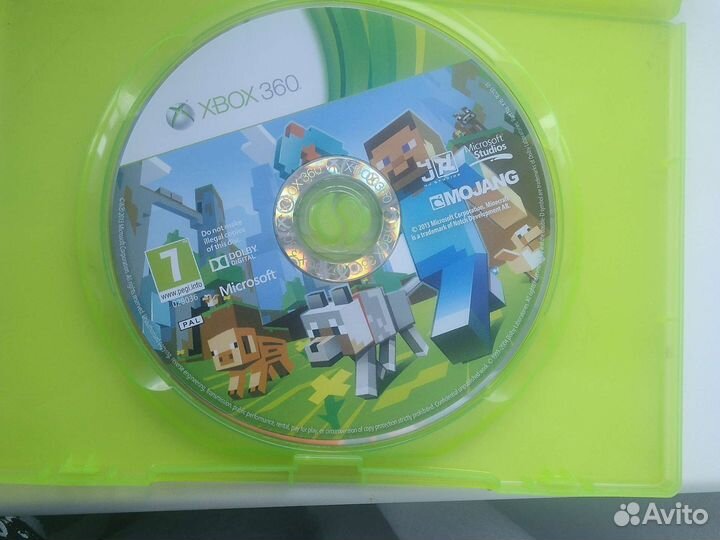 Диск на Xbox 360 Minecraft
