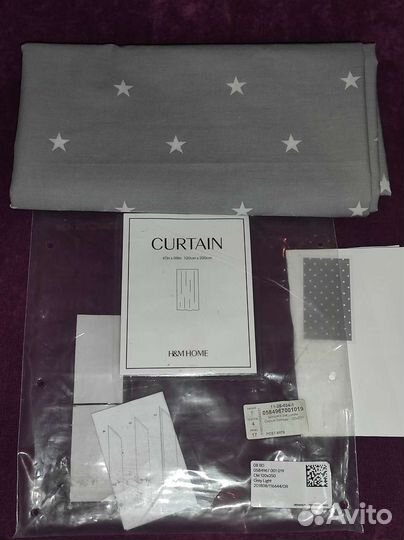Штора звёздочка hm home 120 на 250