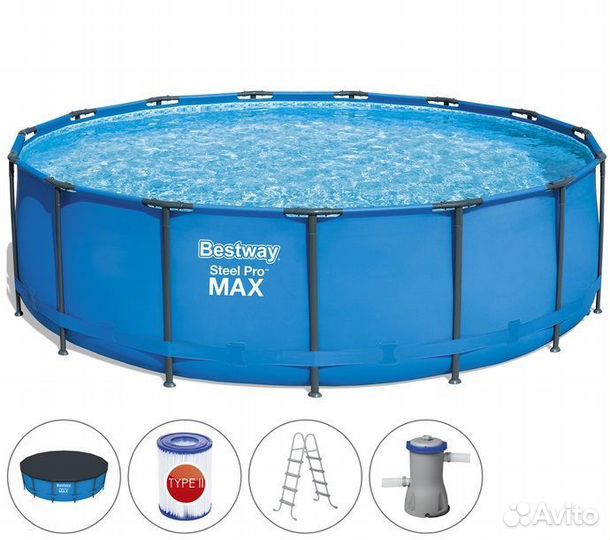 Бассейн каркасный Bestway 457*122 см, арт. 56438