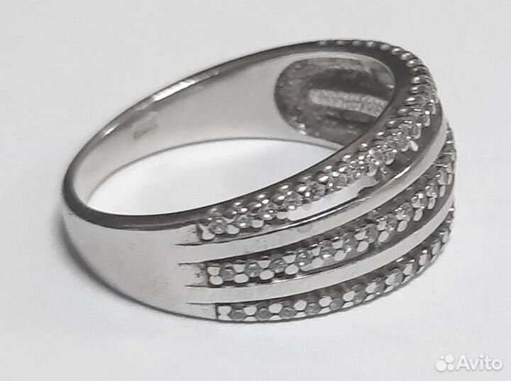 Кольцо серебро 925 пр. вес 2,92 гр. р-р 16,5