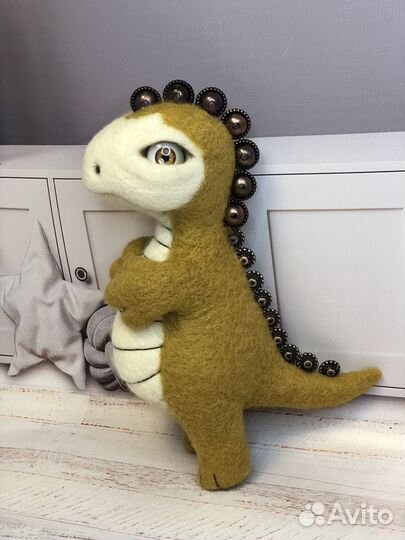 Войлочная игрушка: Динозаврик