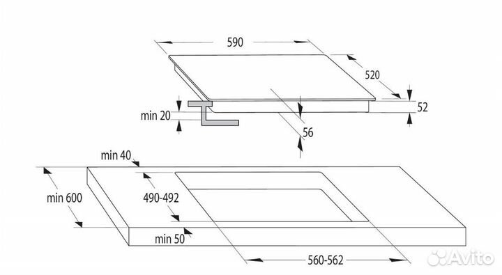 Индукционная панель Hisense I6443C