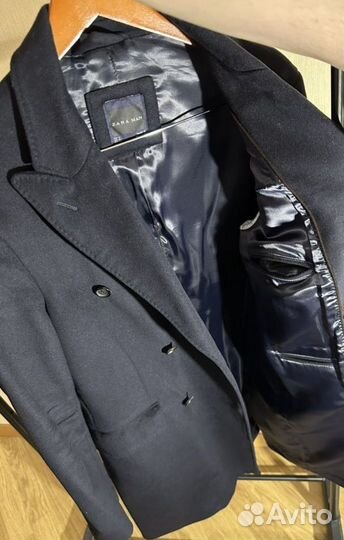 Приталенное пальто Zara man тренч мужской