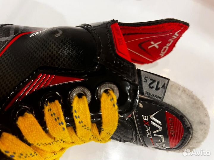 Хоккейные коньки bauer vapor 3x pro yth 12.5