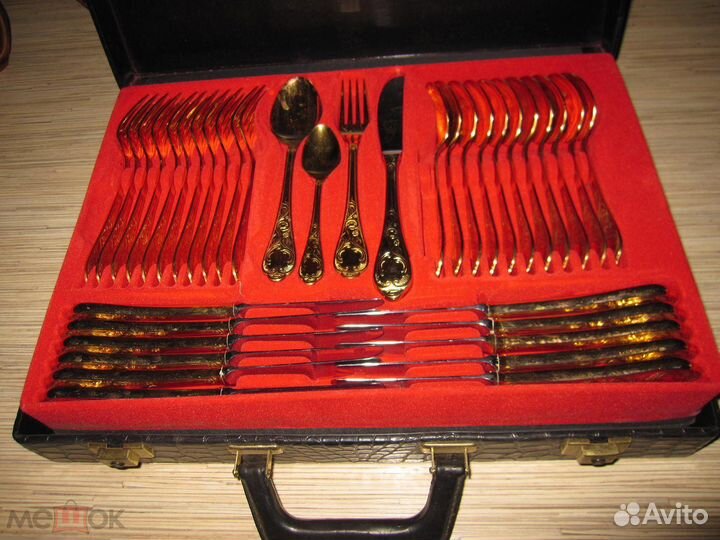 Набор столовых приборов Solingen 24 кар. Германия