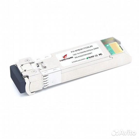 SFP+ 10G модуль, 1 волокно, 1270 нм/ 1330 нм