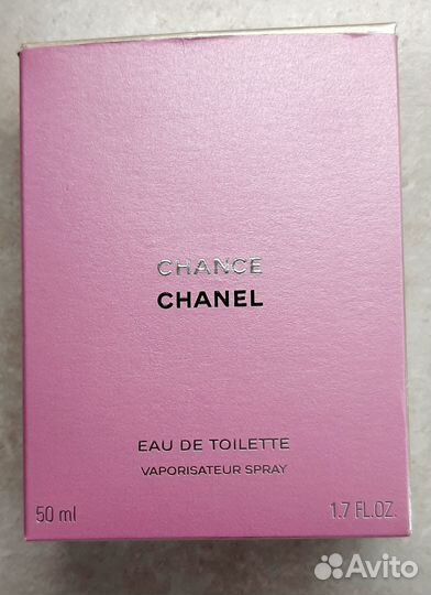 Пустой флакон духов chanel chance с коробкой