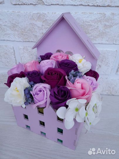 Букет цветов из мыла