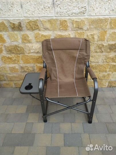 Кресло стальное с откидным столиком