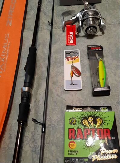 Набор спининг maximus zircon с катушкой ryobi