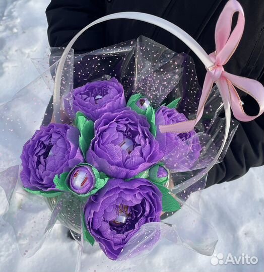 Цветы с конфетами