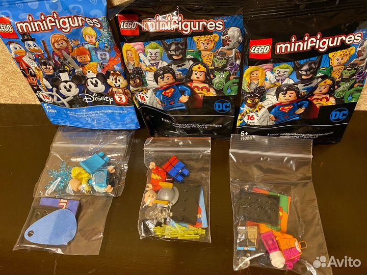 Lego minifigures разных серий