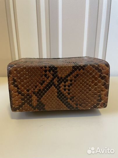 Сумка женская клатч на плечо змеиная кожа