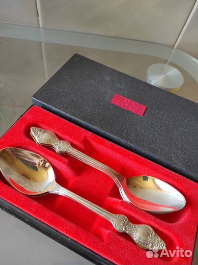 Комплект столовых ложек 6 штук мельхиор. В коробке
