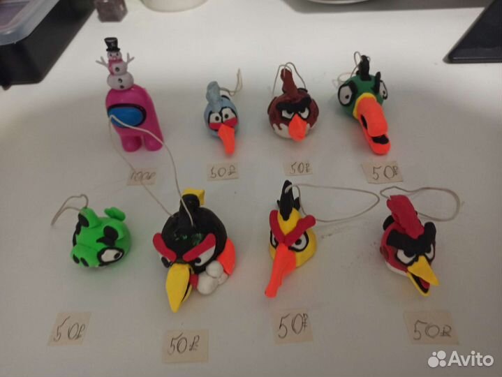 Брелок Angry birds своими руками