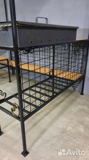 Мангал беседка с лавочкой