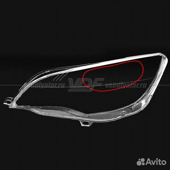Уцененное стекло для фары Opel Astra J (2009-2015)