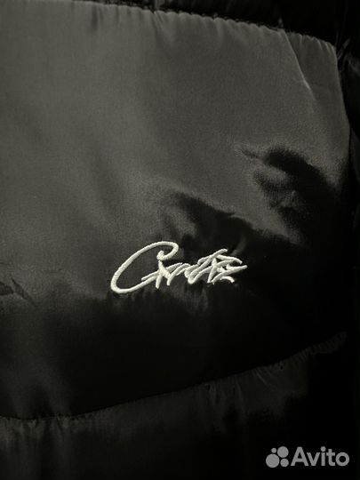 Пуховик черный Corteiz Теплый/В наличии