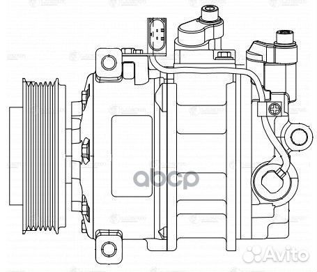 Lcac 1855 Компрессор кондиционера VW touareg