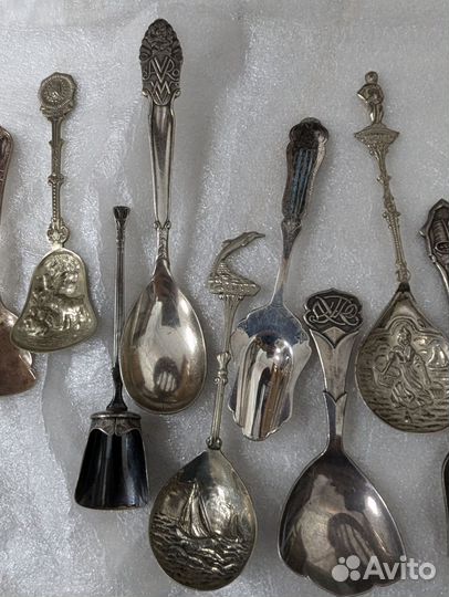 Гасители, ложки для соли и сахара, посеребрение