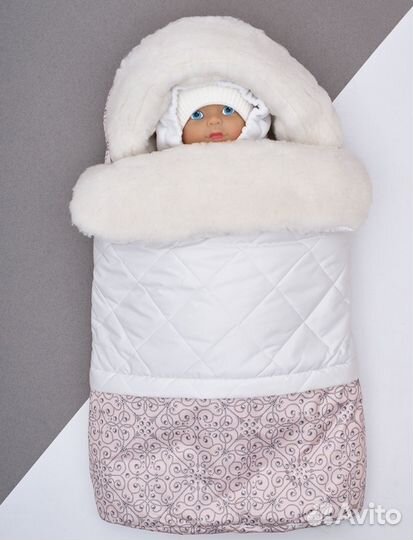 Зимний конверт в коляску