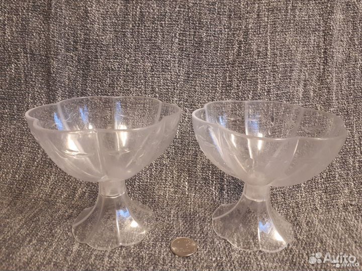 Креманки : хрусталь, пластмасса СССР