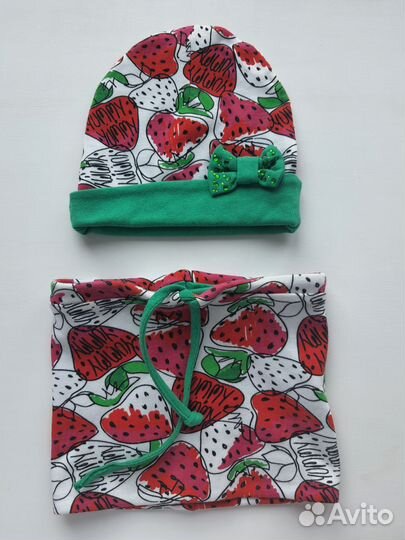 Демисезонные шапочки для девочки на 1.5-2 года