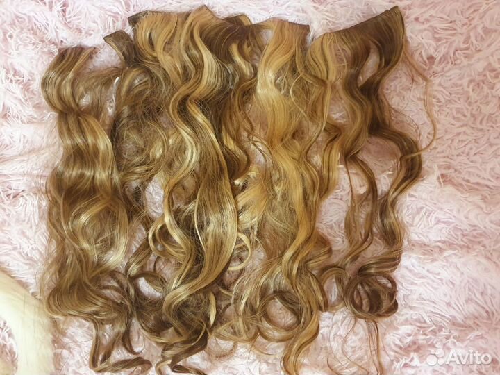 Волосы на заколках новые