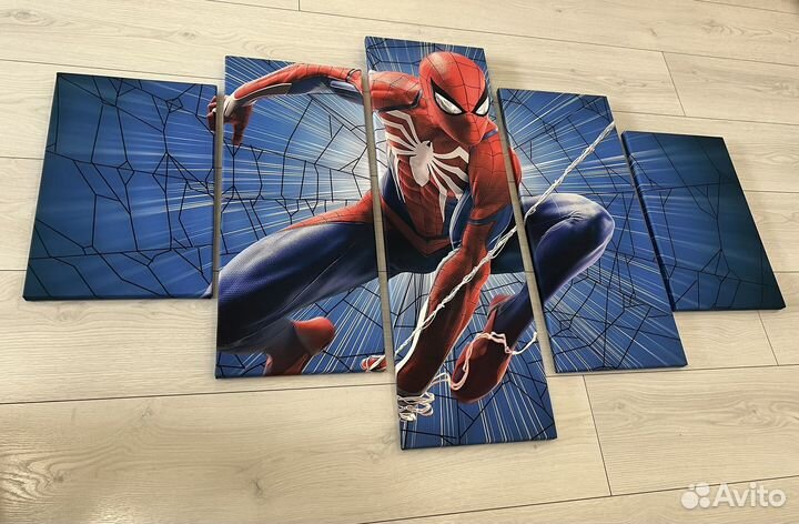 Модульная картина spider-man человек паук