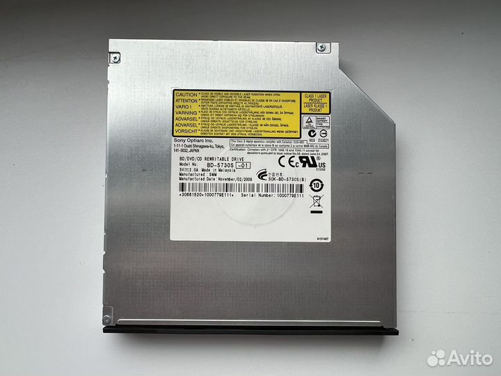 Оптический привод Sony Optiarc BD-5730S