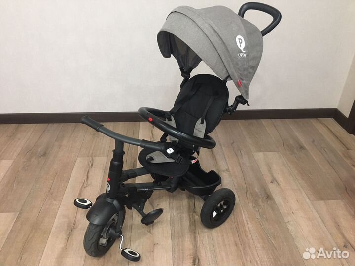 Детский трехколесный велосипед складной qplay