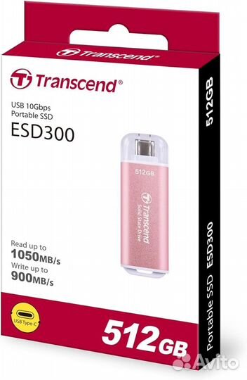 Внешний жёсткий диск (SSD) Transcend TS512gesd300P