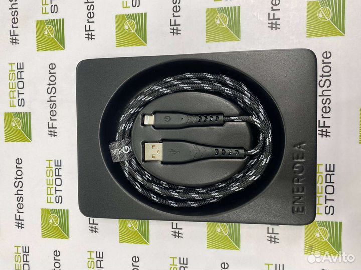 Кабель EnergEA C89 USB-A/Lightning 1,5m Чёрный