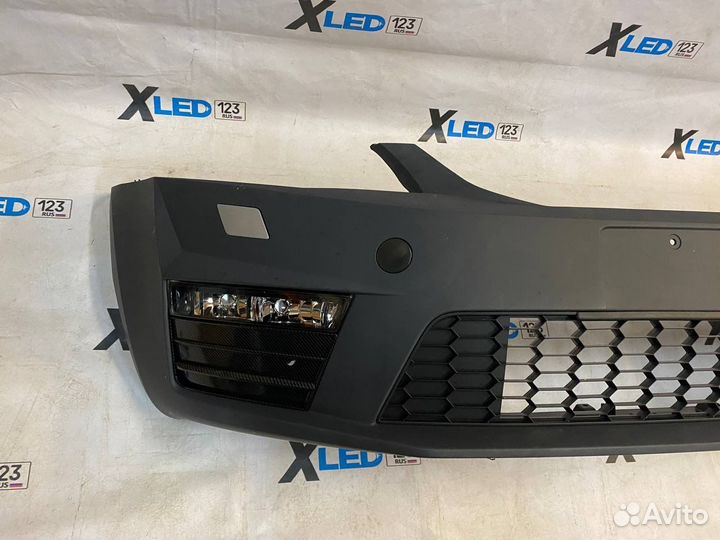 Бампер передний Skoda Octavia A7 RS 13-17 в сборе