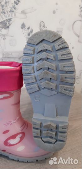 Детские резиновые сапоги для девочки