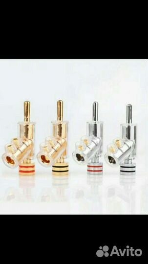 Акустический разъем конектор лопатка wbt банан pin