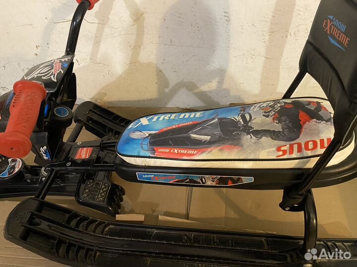 Снегокат со спинкой