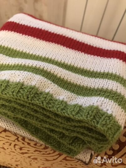 Вязаное детское одеяло / плед