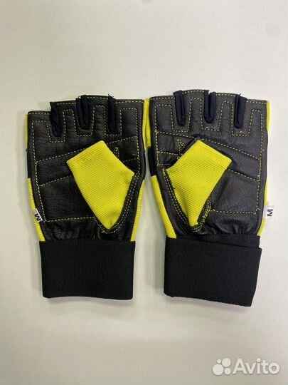 Перчатки для тяжелой атлетики внутри кожа