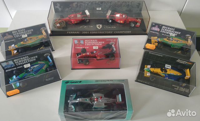Модели 1 43 F1 Ferrari Mercedes M. Schumacher
