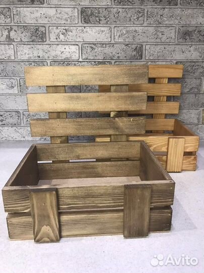 Реечные ящики со спинкой