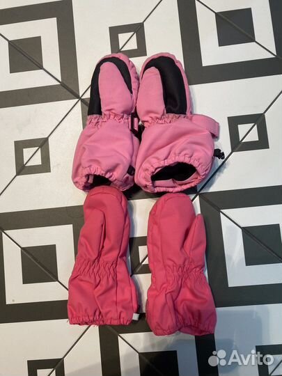 Варежки Lassie и Oldos 1-2 года