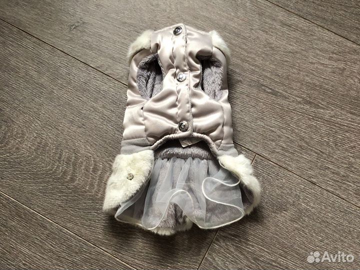 Шубка для собак + шлейка в подарок