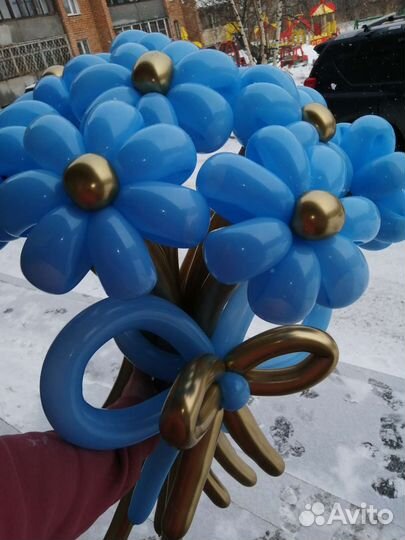 Цветы шары на выписку