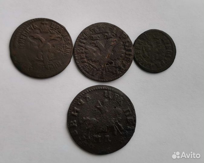 Медные монеты Петра 1