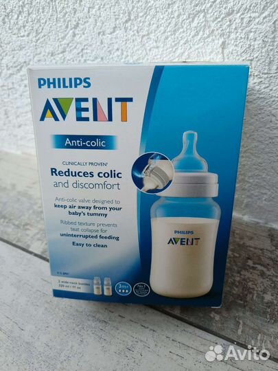 Бутылочки avent новые антиколиковая система