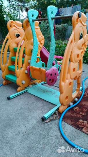 Детская горка пластиковая бу