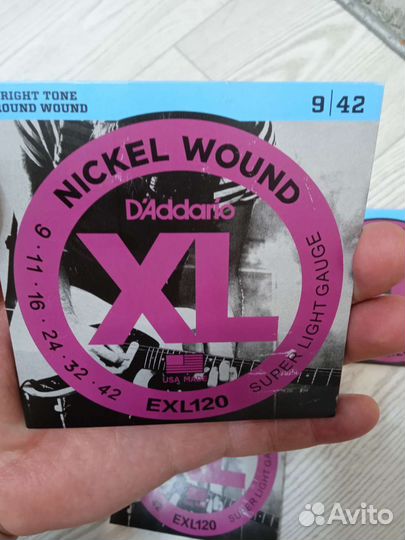 Струны для электрогитары Daddario EXL120