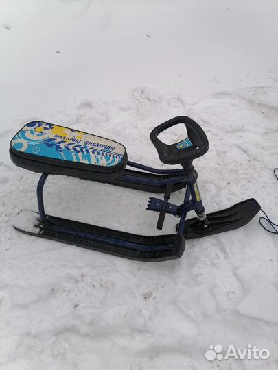 Детские санки снегокат